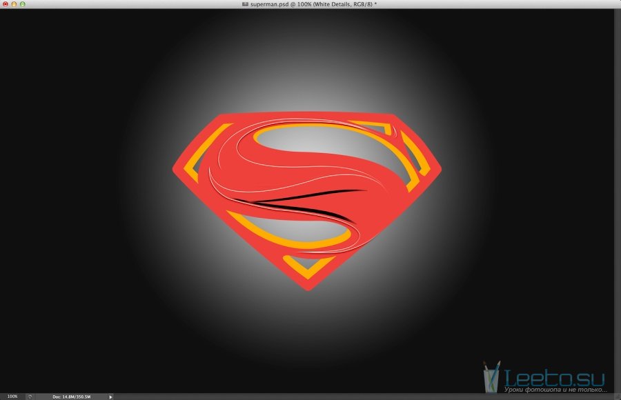 Символ супермена в Adobe Illustrator и Photoshop