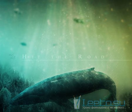 Сюрреалистичная подводная сцена в Фотошопе