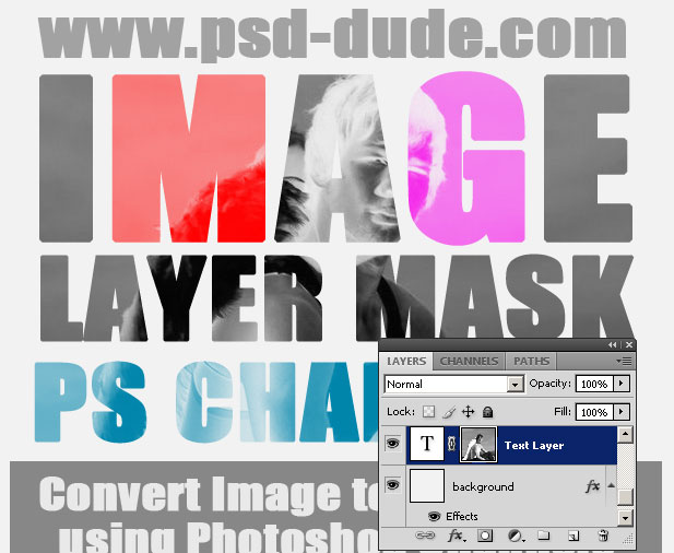 Преобразование изображения в маску в фотошопе
