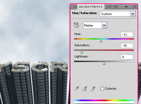 3D небоскрёб в форме букв в Photoshop CS6. Часть 2