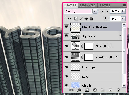 3D небоскрёб в форме букв в Photoshop CS6. Часть 2
