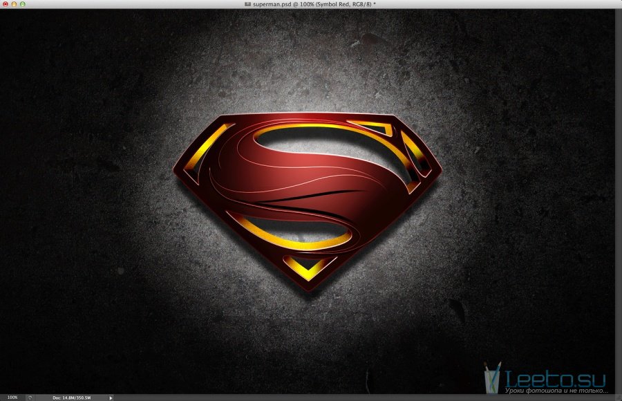 Символ супермена в Adobe Illustrator и Photoshop. Часть 2