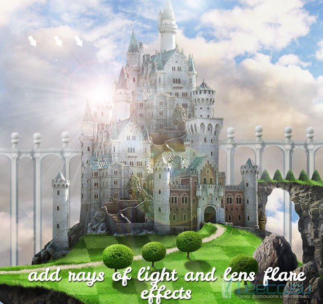 Сказочный замок из фильма «Алиса в стране чудес»