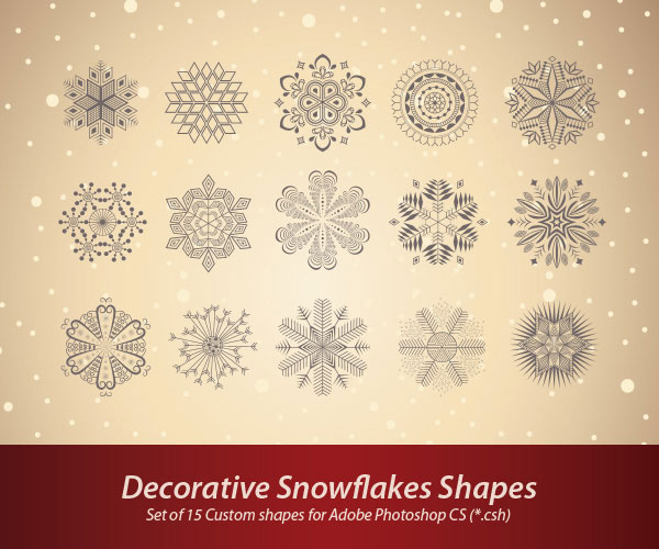 Рождественская открытка с декоративными снежинками