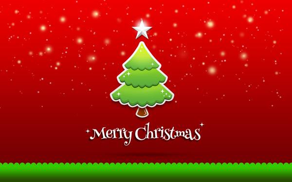 Рождественская открытка с ёлкой в Photoshop CS6