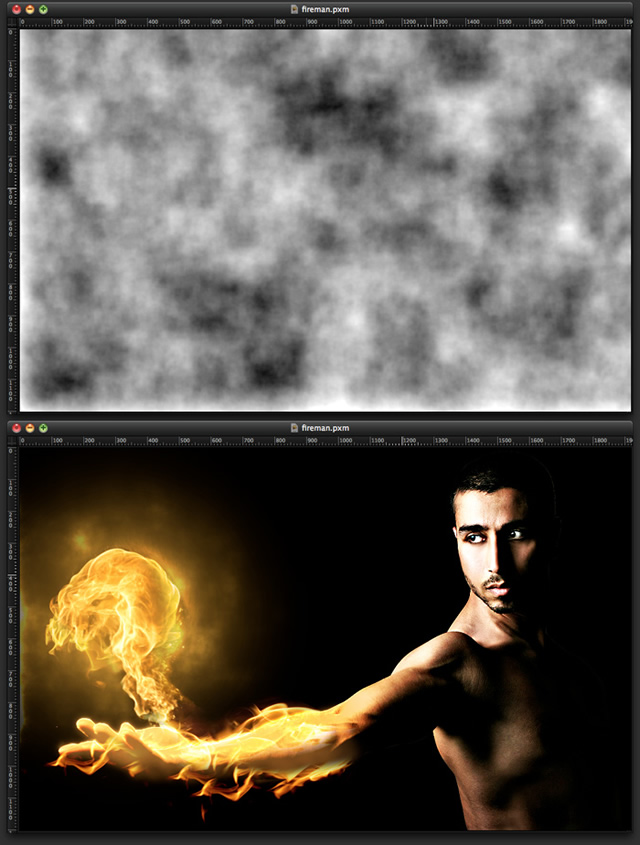 Torch Man in Pixelmator